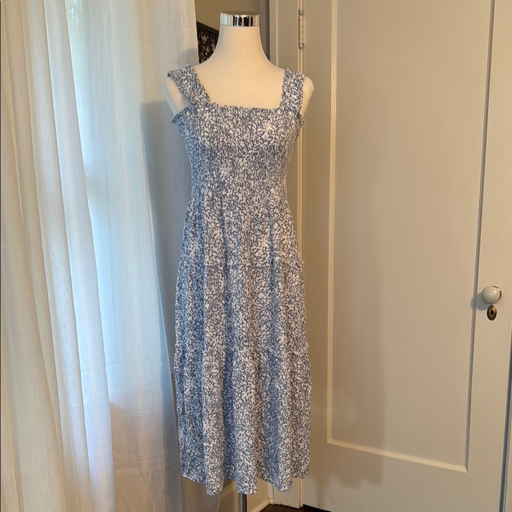 Vero Moda Blue and White sleeveless Sundress XL